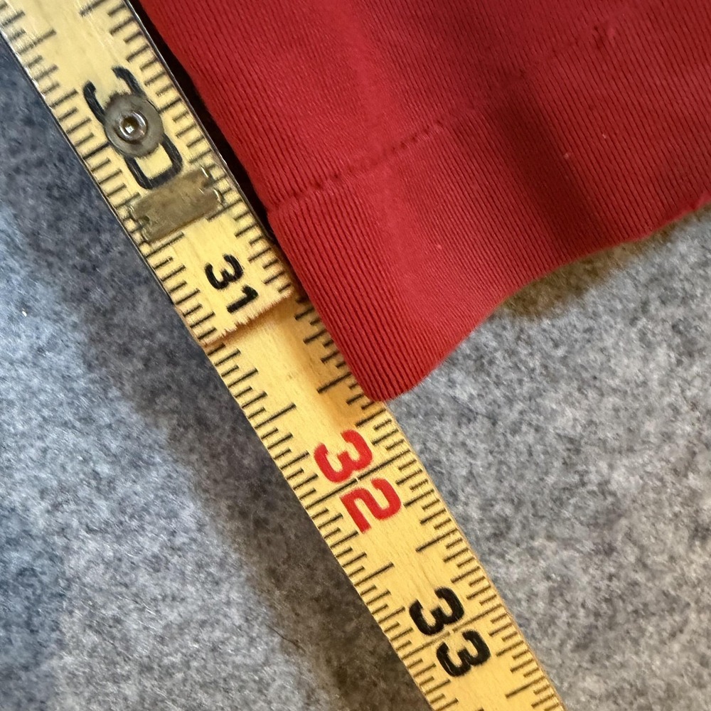 Vintage Gap Track Pants Mens XL Red Knit Side Stripe Zip Pockets Athletic Y2K - Picture 6 of 7
